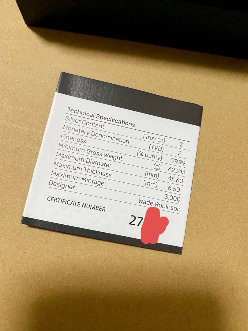 「箱付」ルービックキューブ 50周年記念 / メダル 2オンス 純銀製