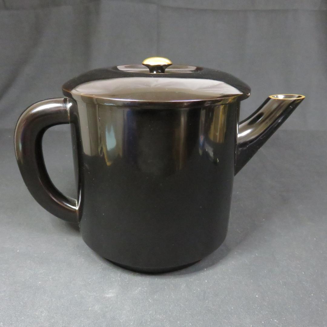 湯桶 黒漆塗 茶道具 美品 水注 湯斗 茶器
