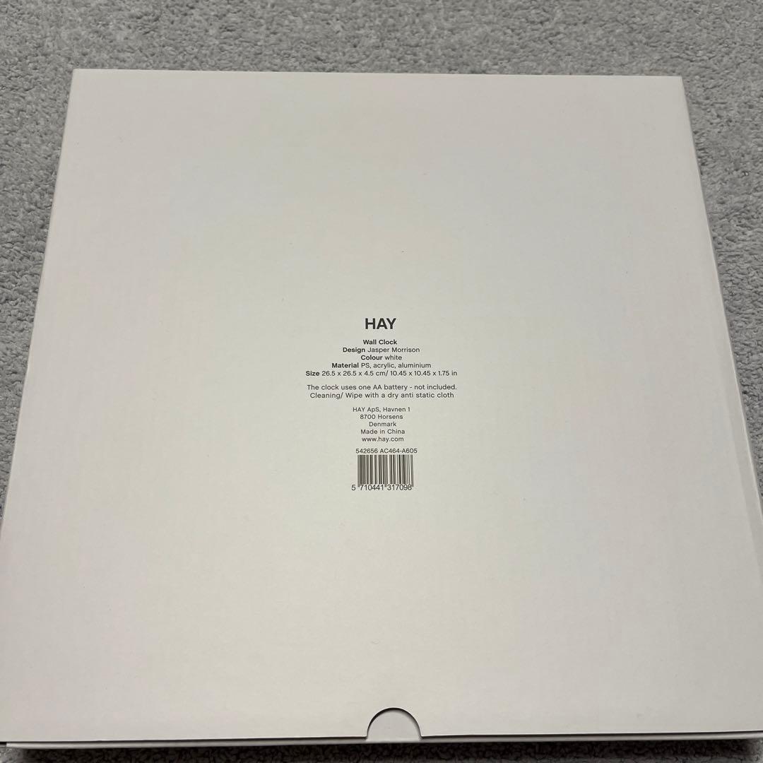ヘイ HAY ウォールクロック　ジャスパーモリソン　ヘイ　新品　白