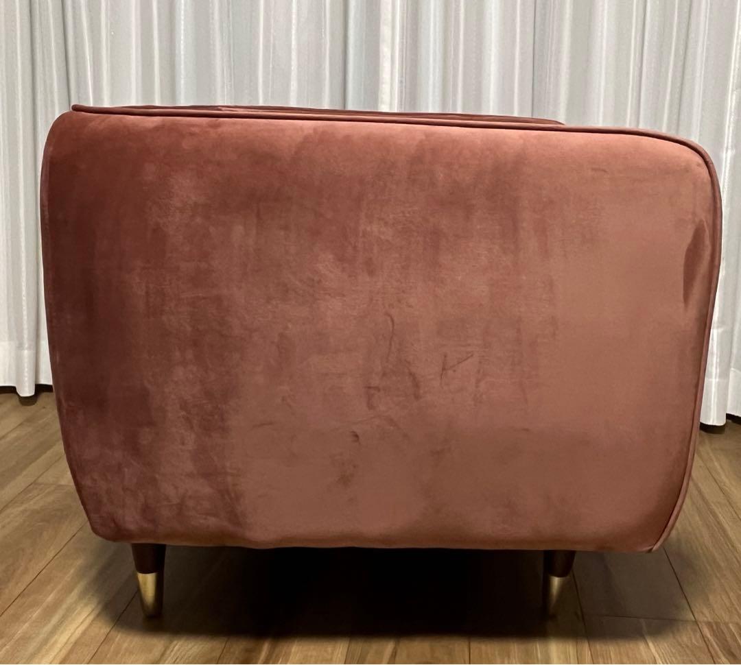 LOWYA 1人掛けソファ ピンク