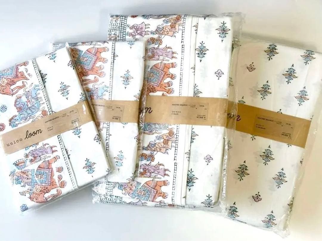 ※最終値下げ【新品】unico コンフォーターケース　ボックスシーツ　ピロケース