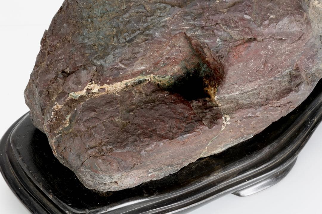 天然菊花石 大輪 赤花 台座付 19.8kg 鑑賞石 原石 水石 紋石 美石