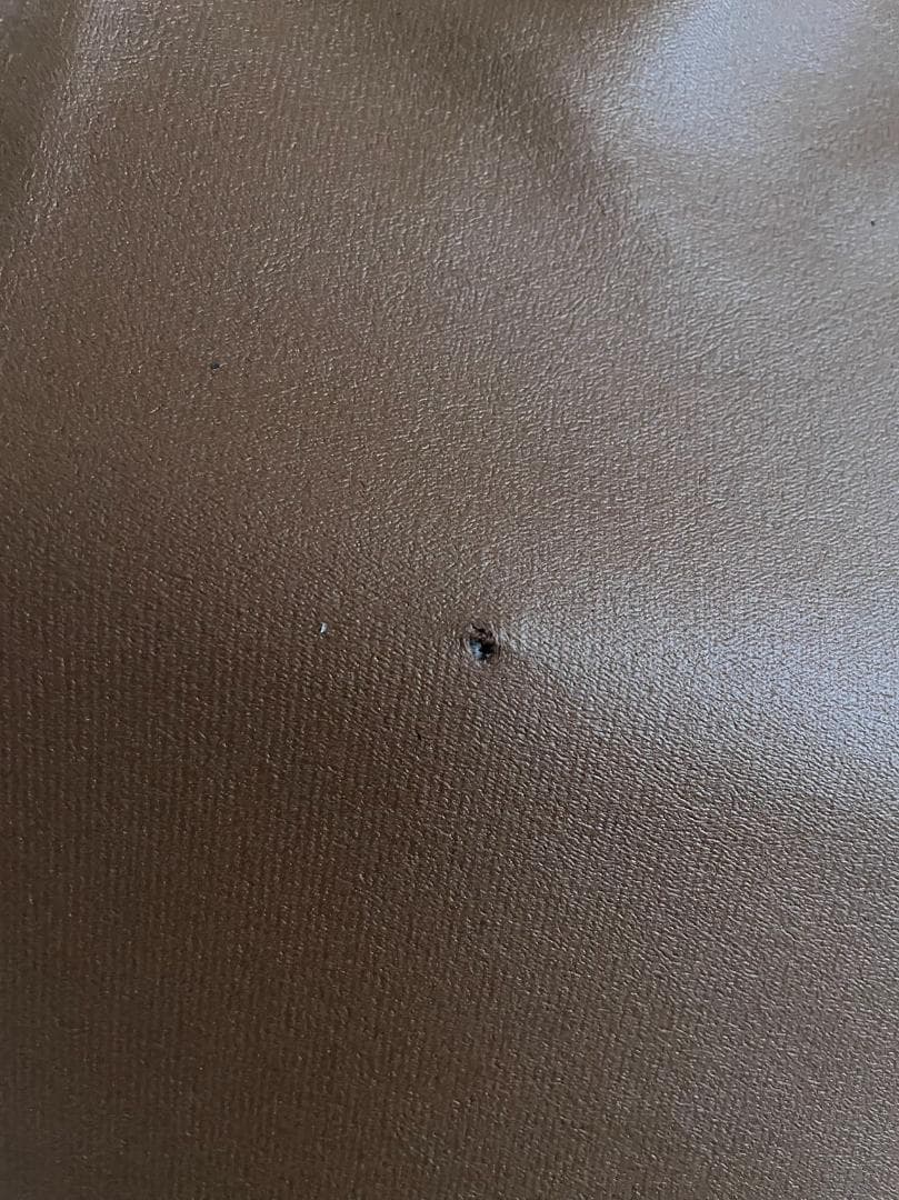 ベージュ+ブラウン ロッキングチェア 訳あり品　写真をご確認 SF15-③