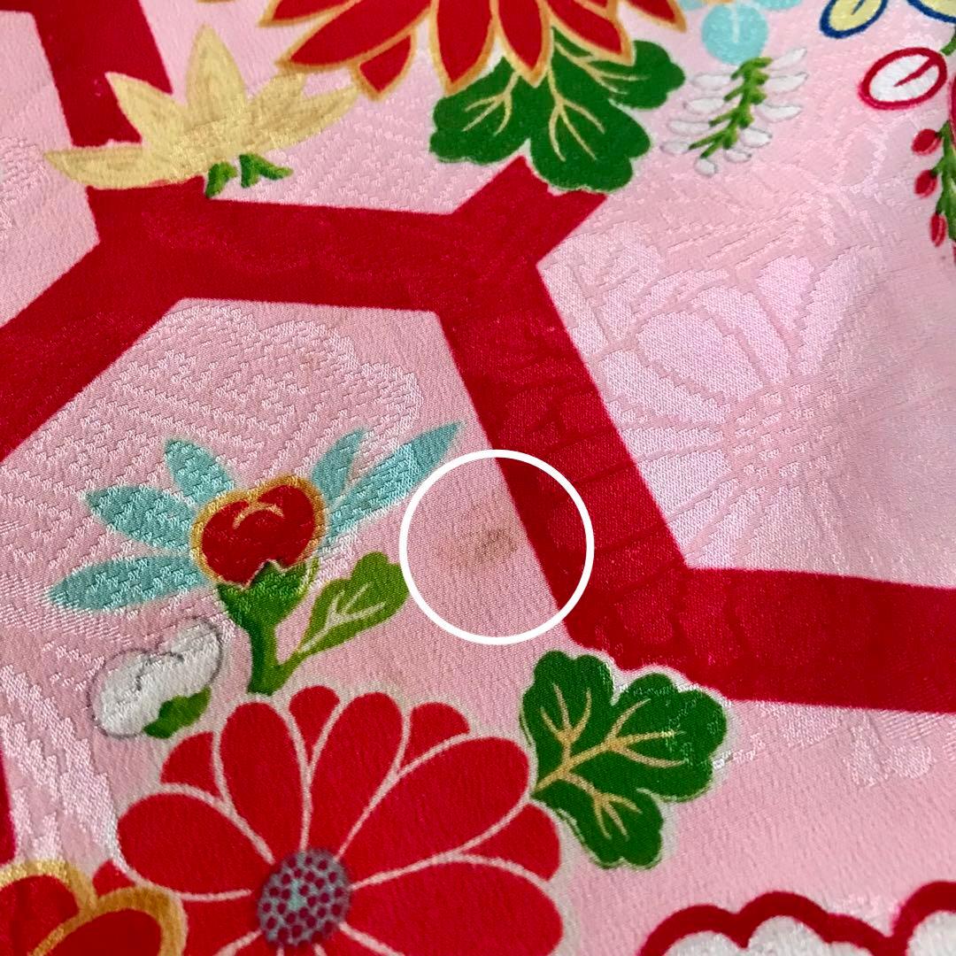 正絹 アンティーク着物 七五三 レトロ着物 古典柄