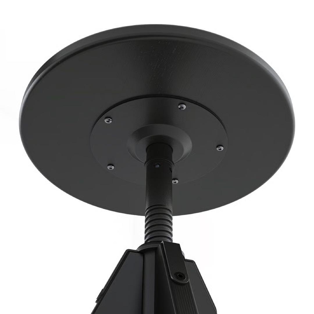 IKEA イケア　ルードストルプ　スツール　ブラック　高さ調整可能44-55cm