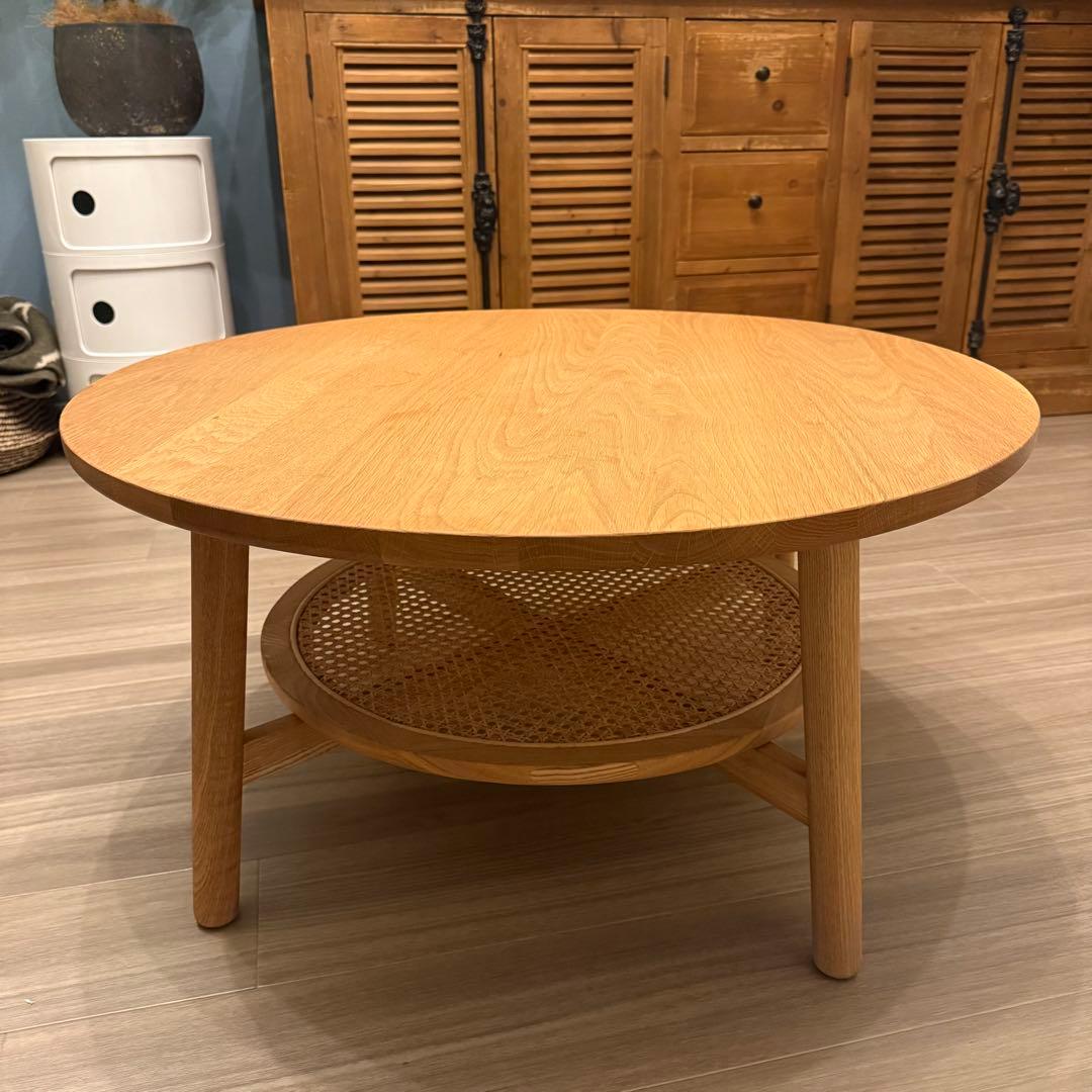 【美品】unico SOLK(ソルク)　ローテーブル Φ760