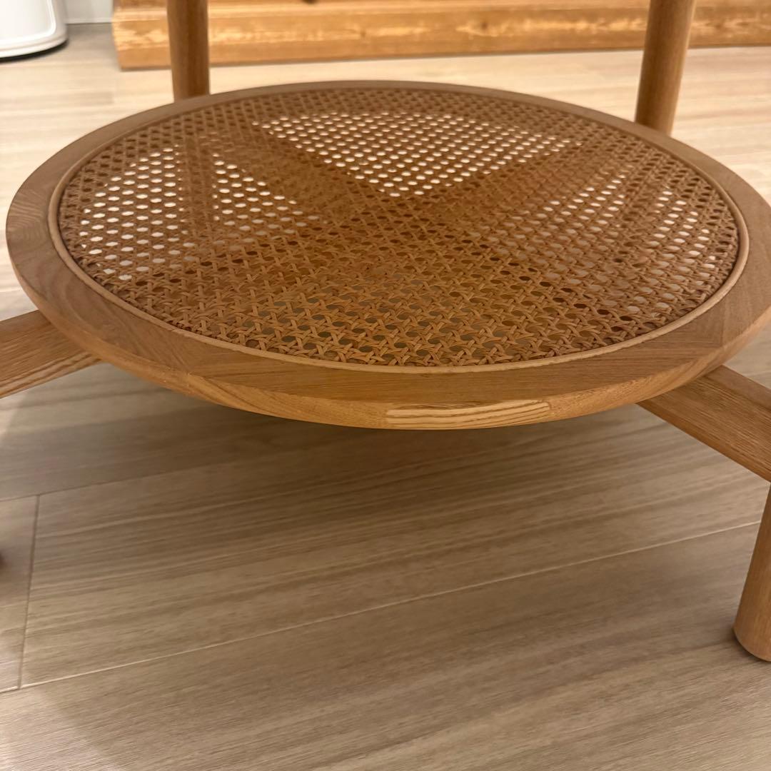 【美品】unico SOLK(ソルク)　ローテーブル Φ760