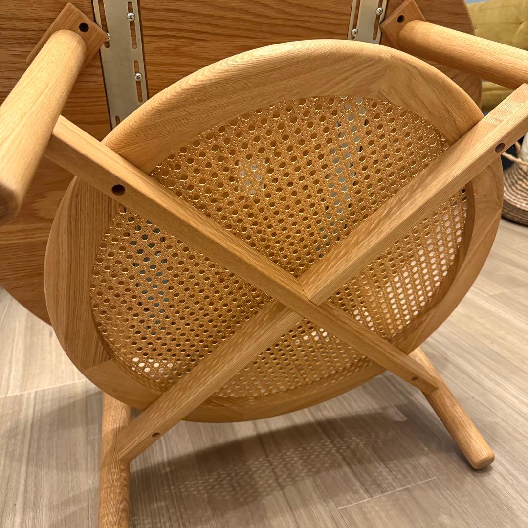 【美品】unico SOLK(ソルク)　ローテーブル Φ760