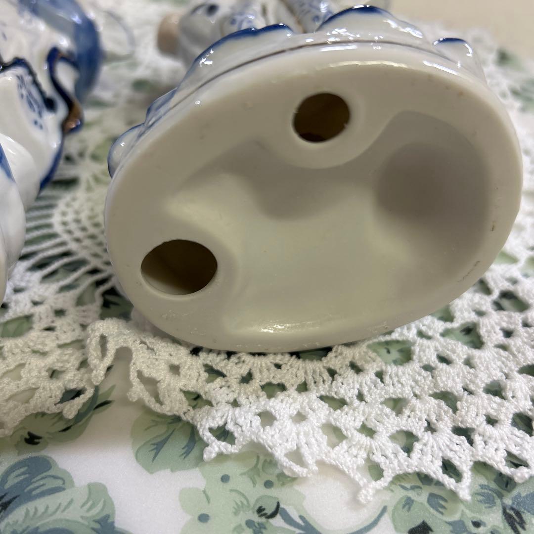 ☆ 新品　アンティーク　貴婦人　貴公子　陶器　人形　ペアドール