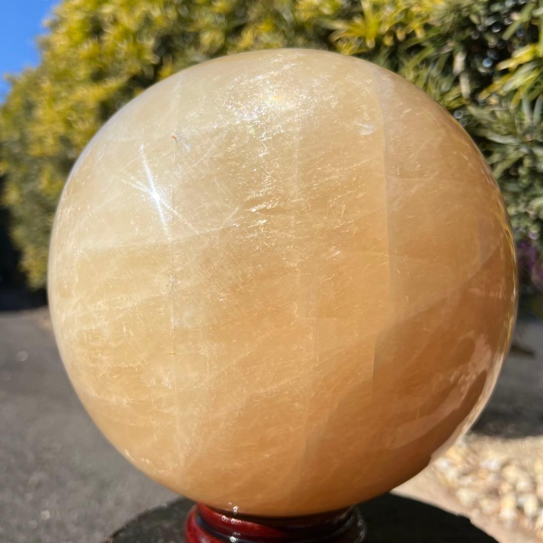 ✳️13.06kg‼️極大丸玉✨レインボー カルサイト 丸玉 天然石 パワーストーン