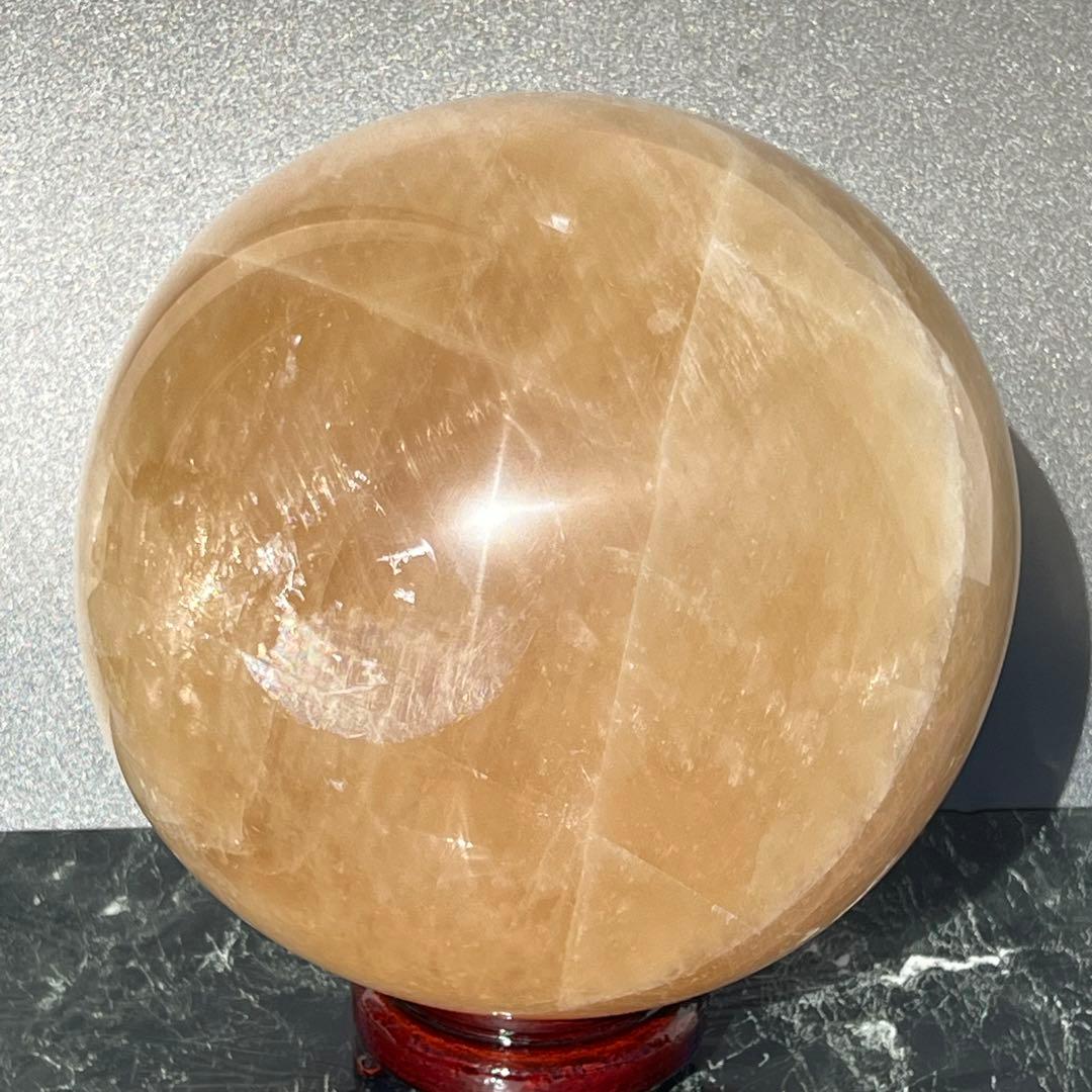 ✳️13.06kg‼️極大丸玉✨レインボー カルサイト 丸玉 天然石 パワーストーン