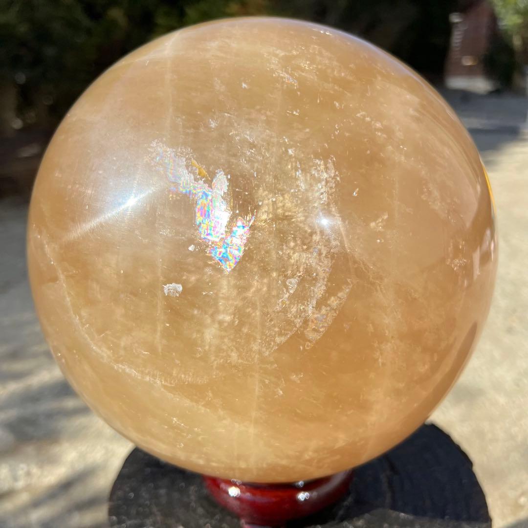 ✳️13.06kg‼️極大丸玉✨レインボー カルサイト 丸玉 天然石 パワーストーン