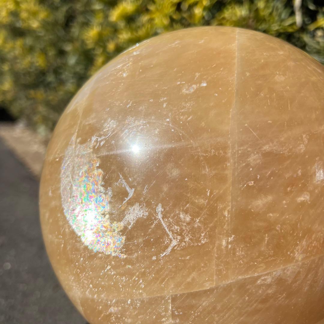 ✳️13.06kg‼️極大丸玉✨レインボー カルサイト 丸玉 天然石 パワーストーン