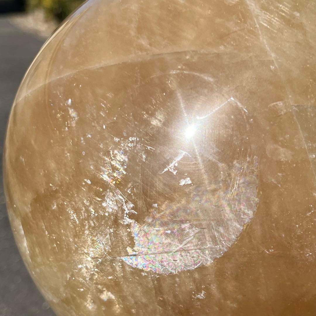 ✳️13.06kg‼️極大丸玉✨レインボー カルサイト 丸玉 天然石 パワーストーン