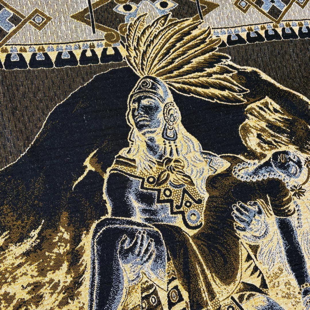 先住民デザイン ブランケット　184x212