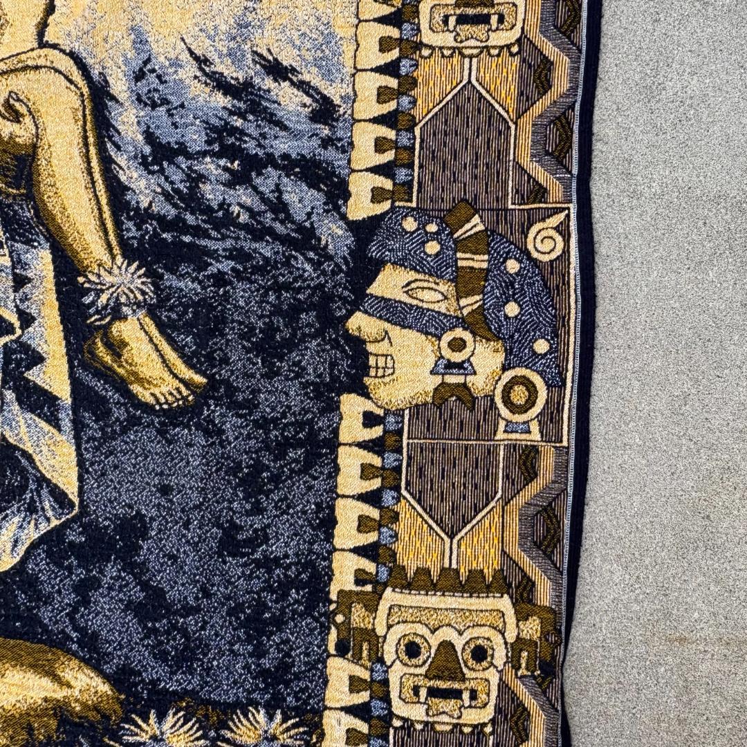 先住民デザイン ブランケット　184x212