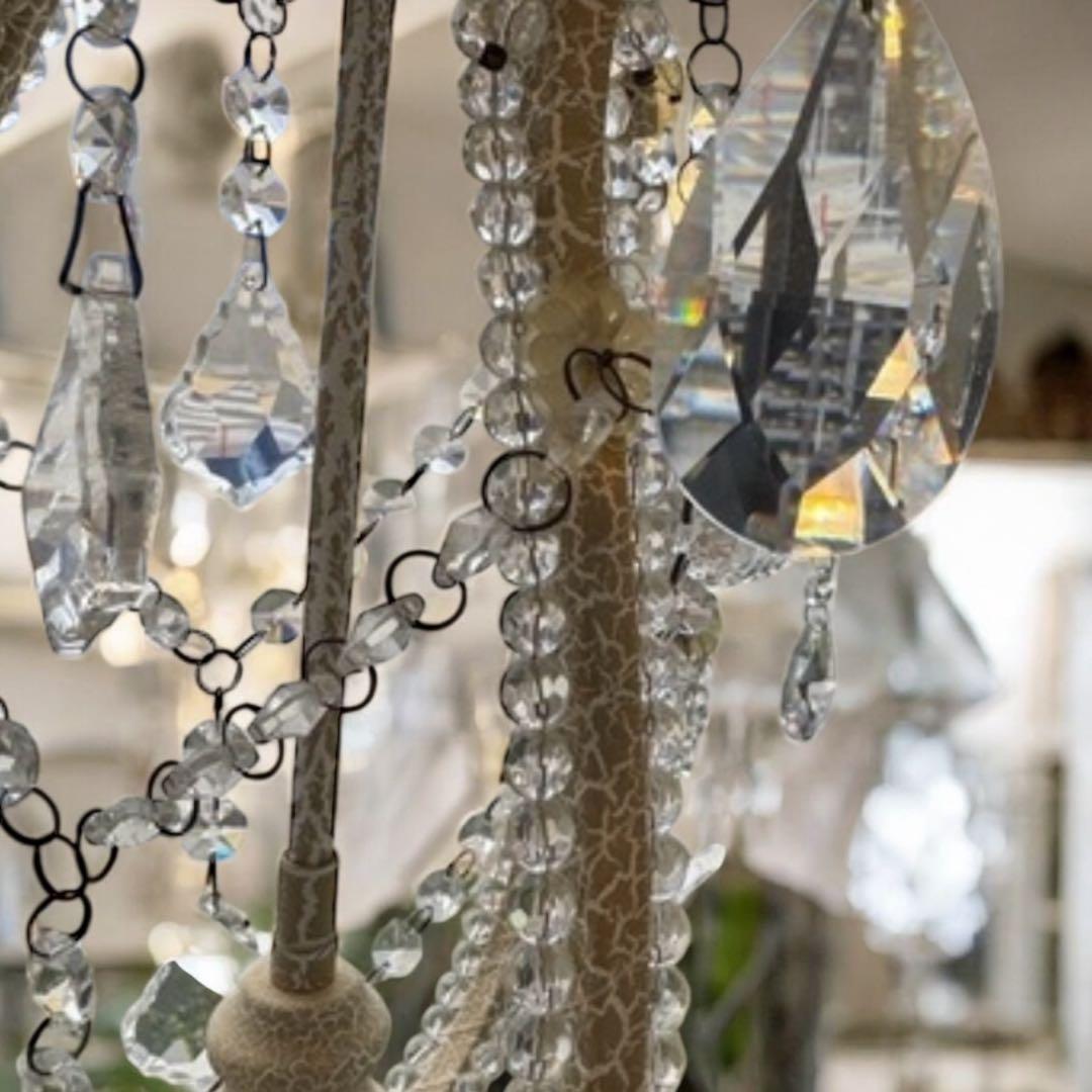 ① クリスタル シャンデリア ３灯 遠藤照明 店舗什器 キャンドル