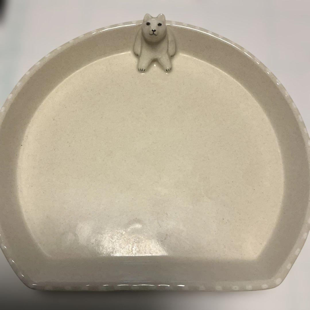 ま工房　牧田亮　シロクマのパン皿とスープカップ　２セット