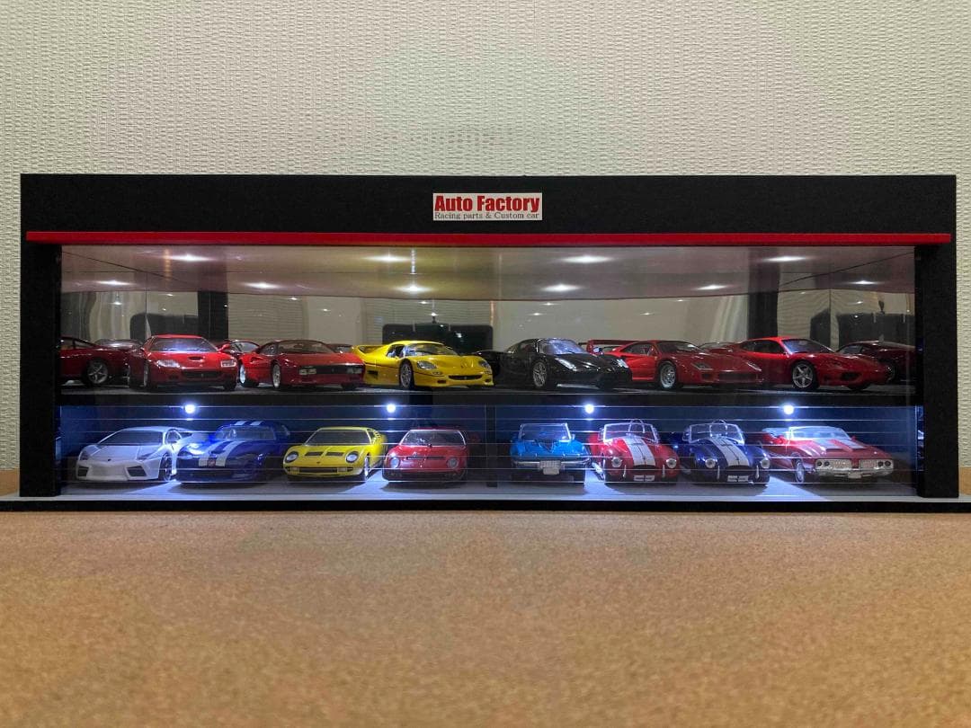 ミニカー専用ジオラマ：1/64＆1/43ショールーム＆ガレージⅠ（ワイド