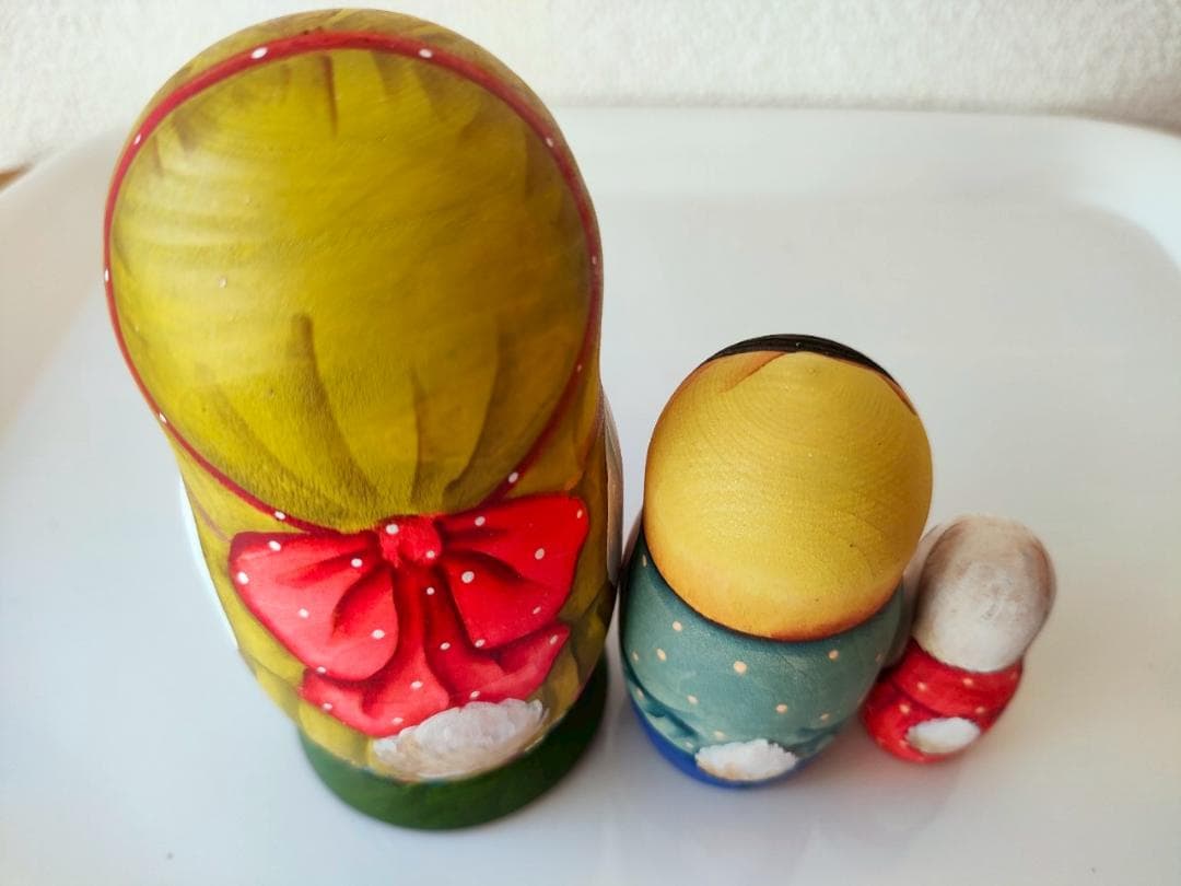 【KV016】11cm級 マトリョーシカ カバノヴァ　うさぎの親子