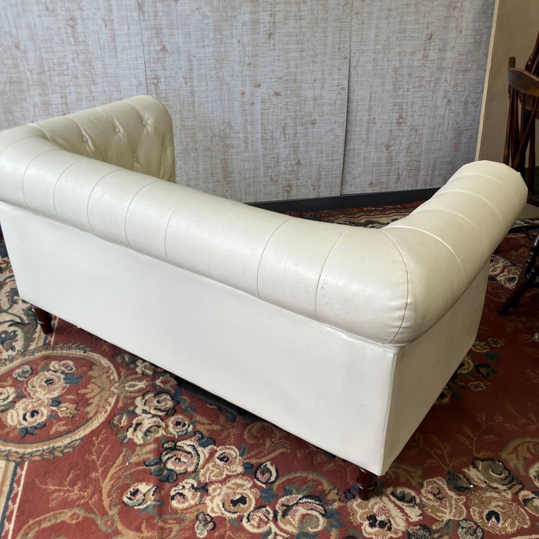 北欧レトロ 東谷 フェリーニ リベット打ち 二人掛けソファー 2シーター 姫系