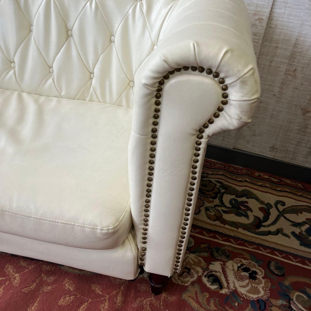 北欧レトロ 東谷 フェリーニ リベット打ち 二人掛けソファー 2シーター 姫系