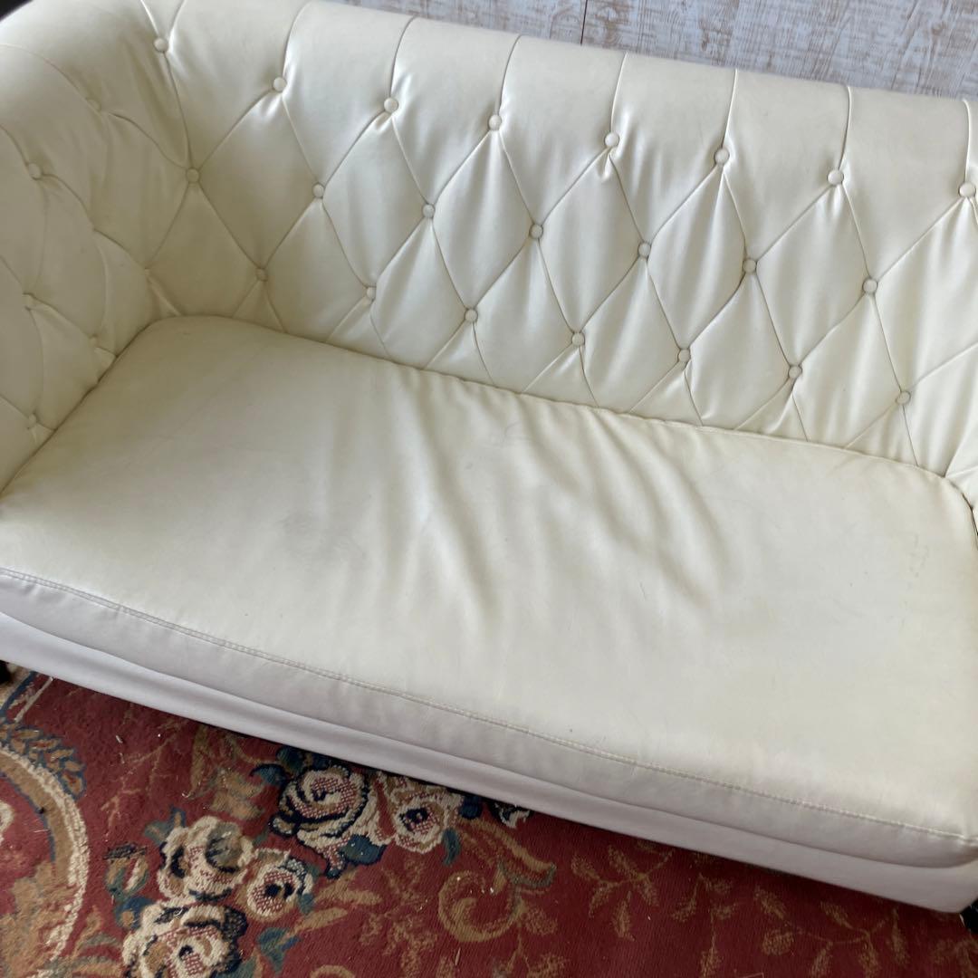 北欧レトロ 東谷 フェリーニ リベット打ち 二人掛けソファー 2シーター 姫系