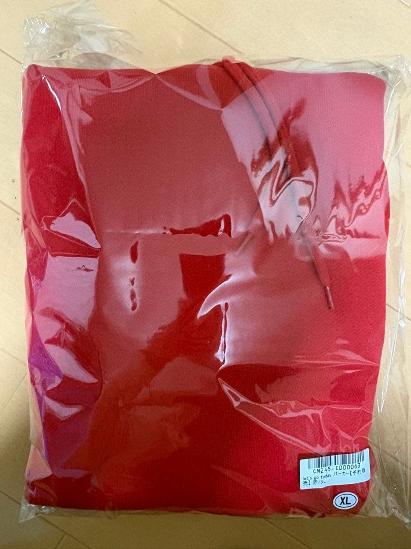 サバシスター ロゴパーカーRED サイズXL - メルカリ