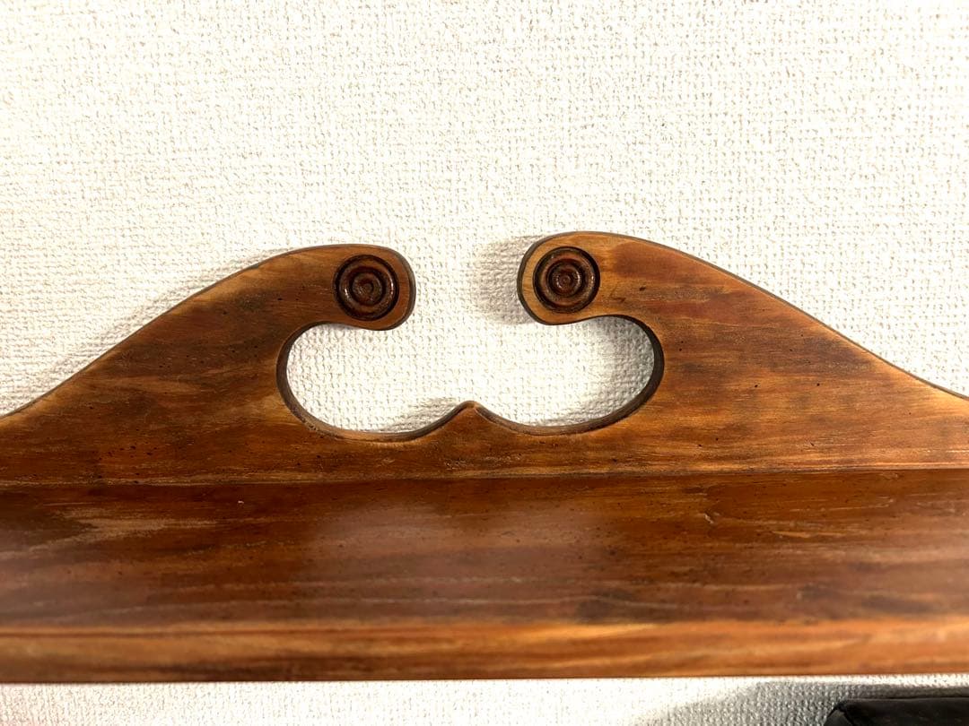 無垢材　ウォールシェルフ　アンティーク　輸入家具