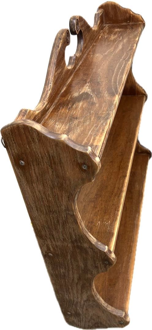 無垢材　ウォールシェルフ　アンティーク　輸入家具