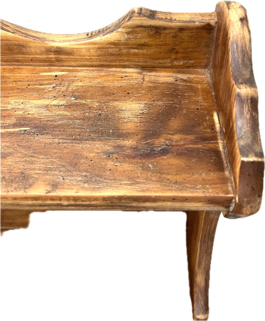 無垢材　ウォールシェルフ　アンティーク　輸入家具