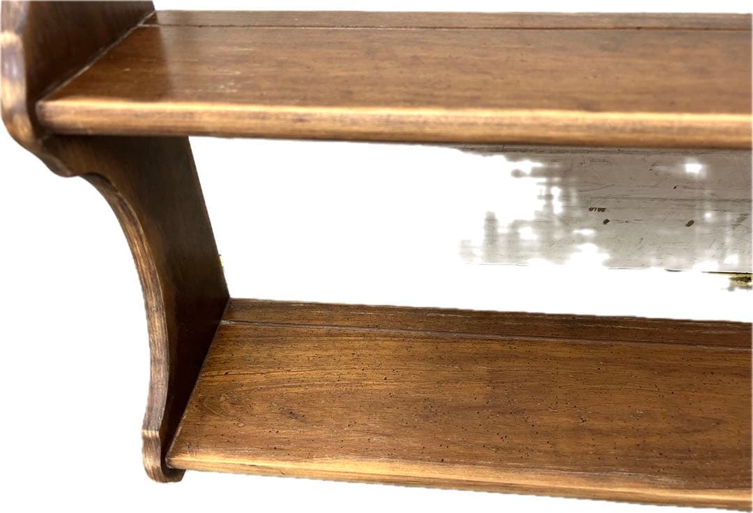 無垢材　ウォールシェルフ　アンティーク　輸入家具