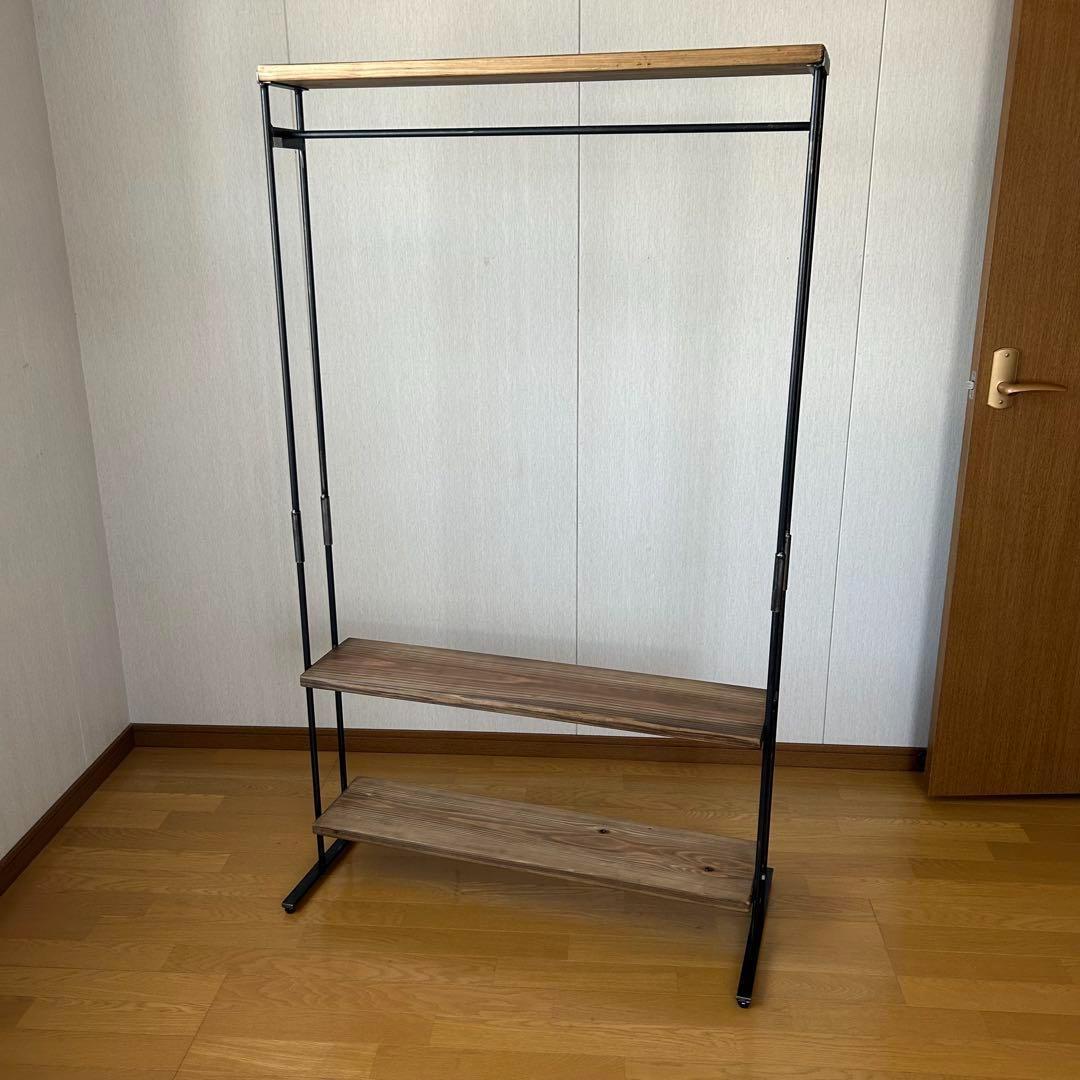 ☆2段棚　ラック　アンティーク風　ハンドメイド　　アイアン家具