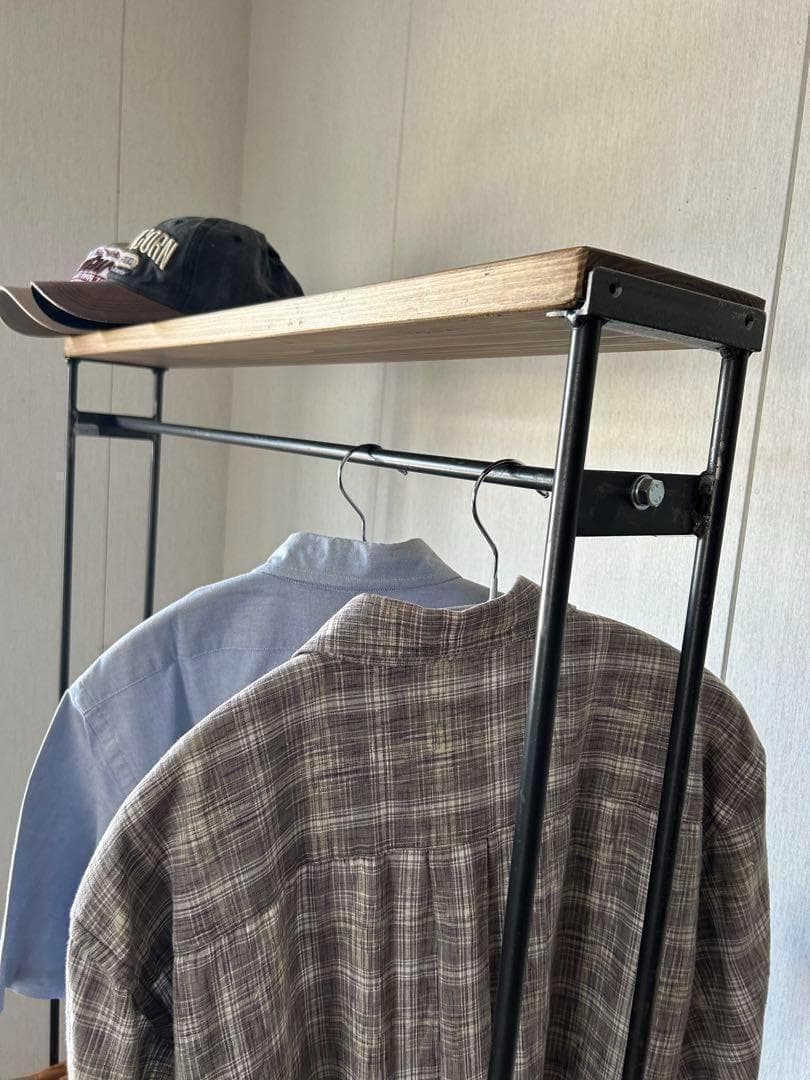 ☆2段棚　ラック　アンティーク風　ハンドメイド　　アイアン家具