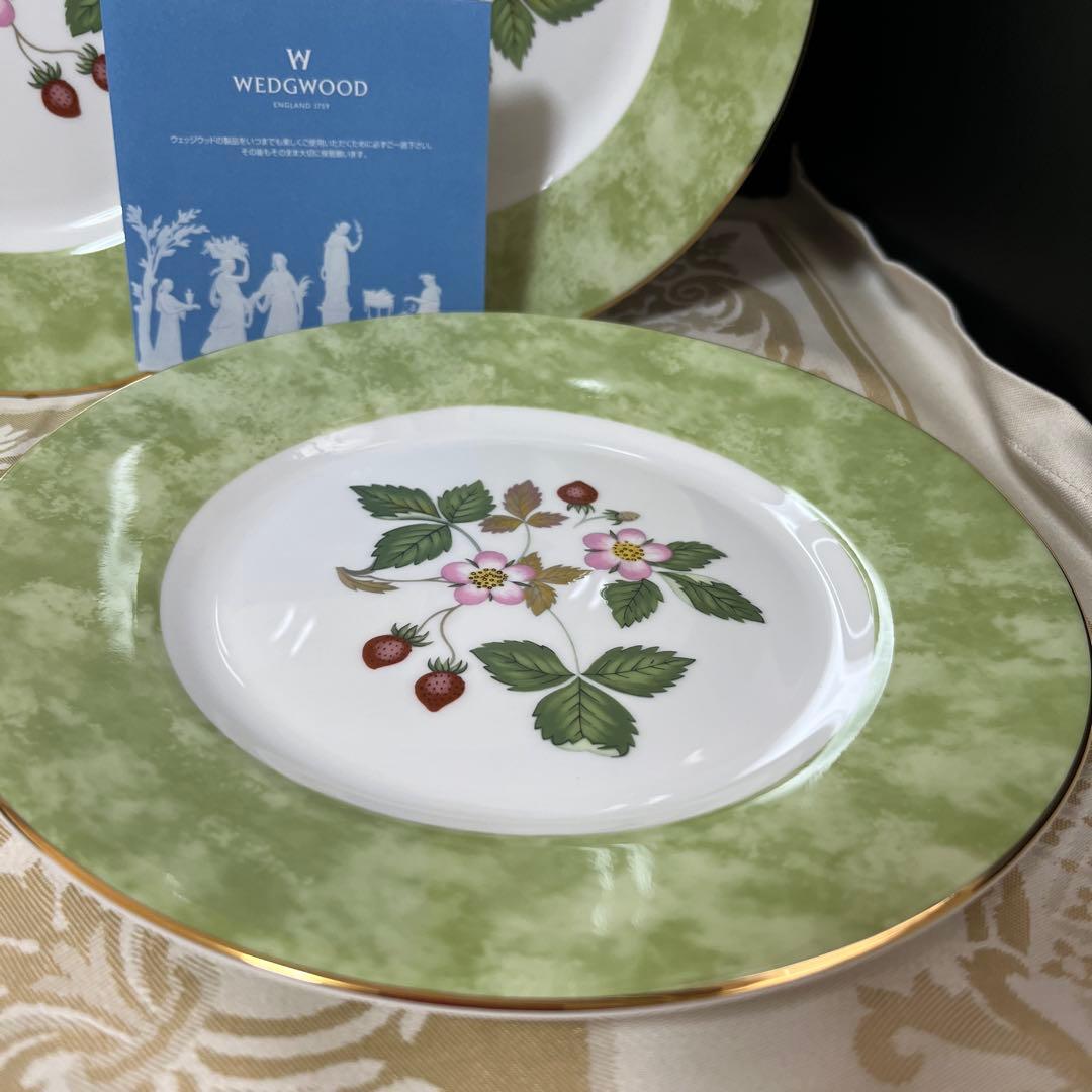 月末限定価格［新品］ワイルドストロベリー•フルリム　プレート5枚