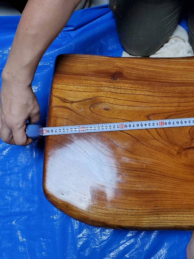 天然ケヤキ 一枚板ローテーブル