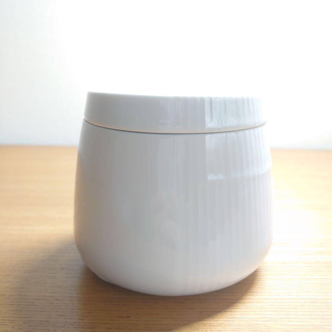 ロイヤルコペンハーゲン　ホワイトエレメンツ　ボウル(フタ付き)