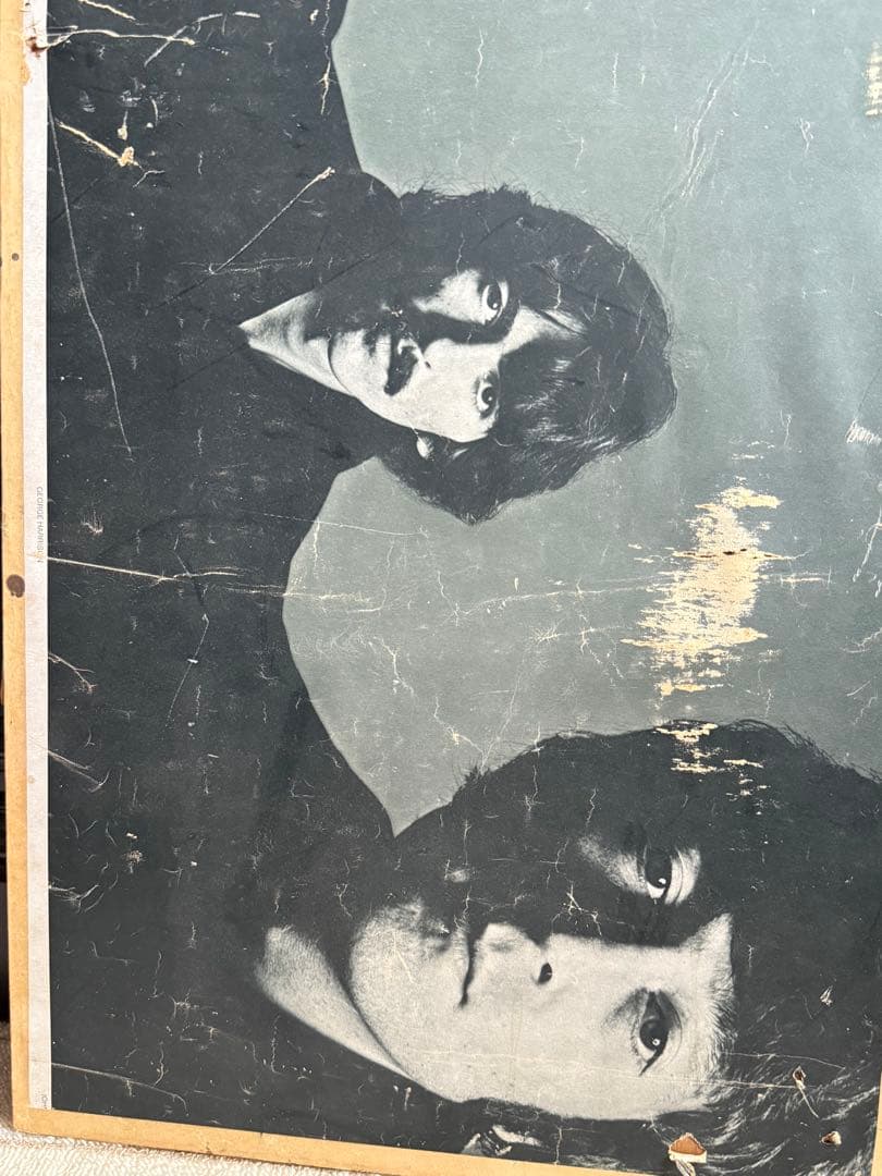 ビートルズ モノクロポスター 大判 傷あり