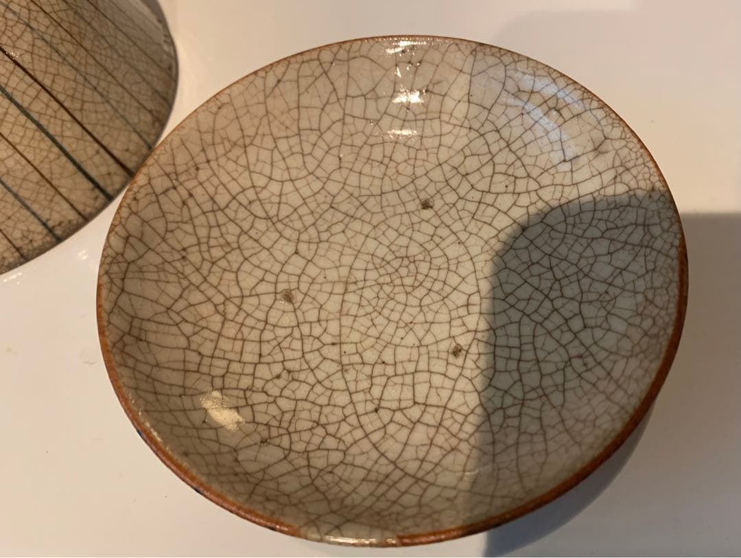 麦藁手蓋付茶碗（江戸末期）