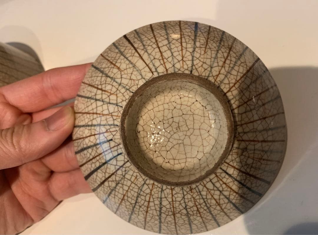 麦藁手蓋付茶碗（江戸末期）