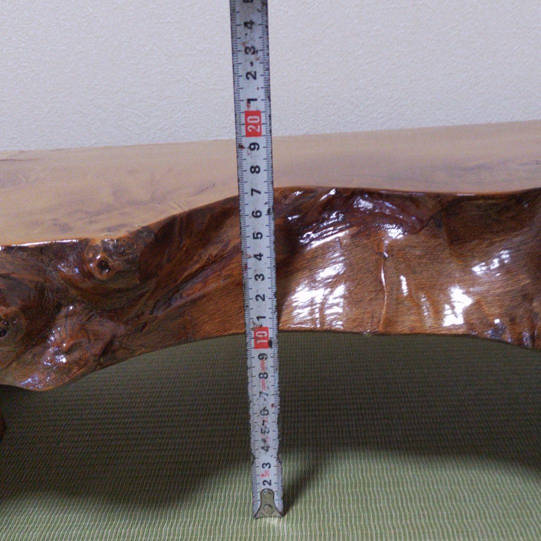 花台　華台　天然木　敷板　香炉台　盆栽台　飾台　一枚板　木製　ローテーブル