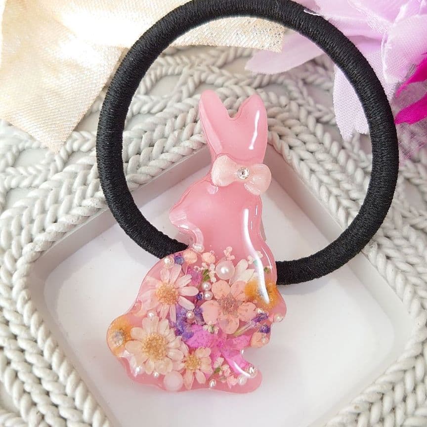 NO.335❤黒猫 ハロウィン❤レジンヘアゴム NO.335黒猫 ハロウィン