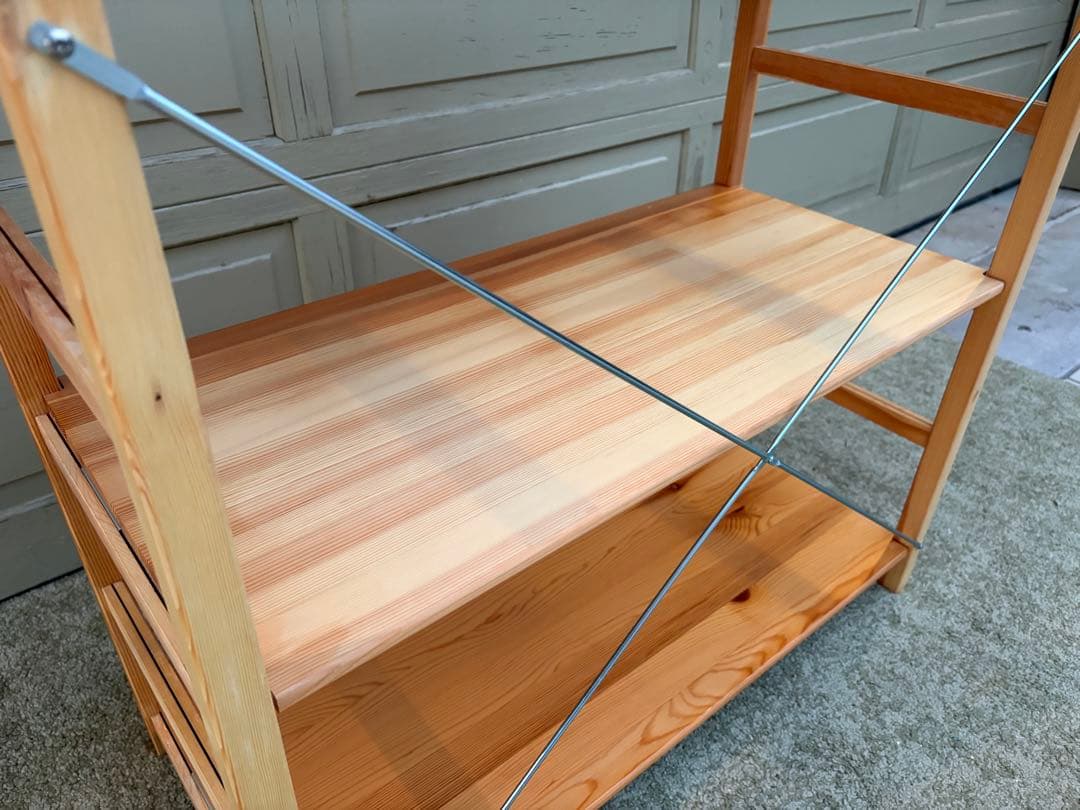 【ピタラビ 】①無印良品 パイン材ユニットシェルフ 収納棚 ナチュラル