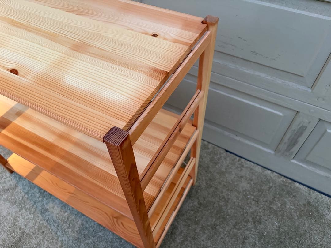 【ピタラビ 】①無印良品 パイン材ユニットシェルフ 収納棚 ナチュラル