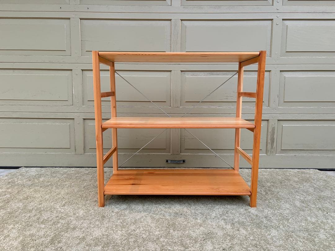 【ピタラビ 】①無印良品 パイン材ユニットシェルフ 収納棚 ナチュラル