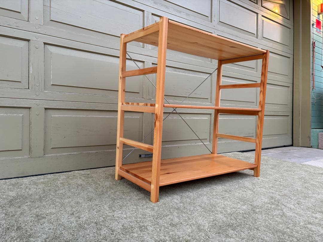 【ピタラビ 】①無印良品 パイン材ユニットシェルフ 収納棚 ナチュラル