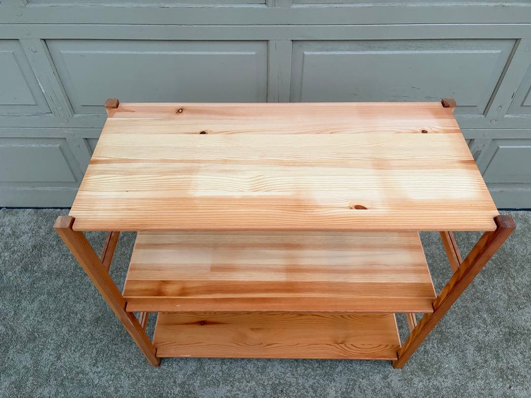 【ピタラビ 】①無印良品 パイン材ユニットシェルフ 収納棚 ナチュラル