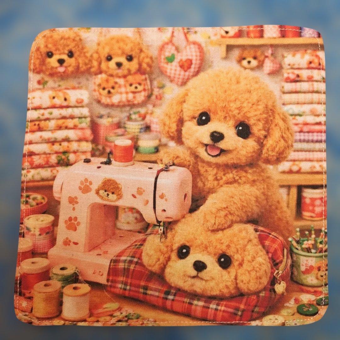 ご確認用　いちご　ハンカチ　プードルちゃん柄1/24