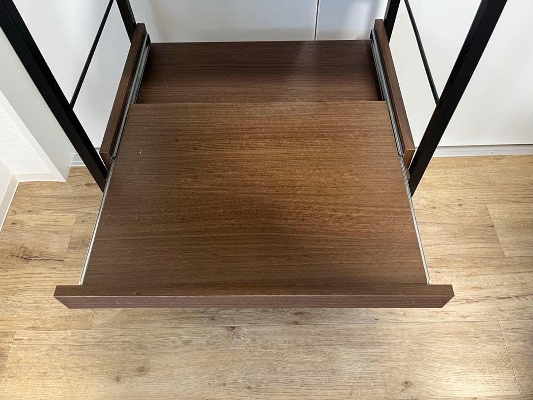 【最終値下げ】ニトリ　キッチンラック　ミドルブラウン