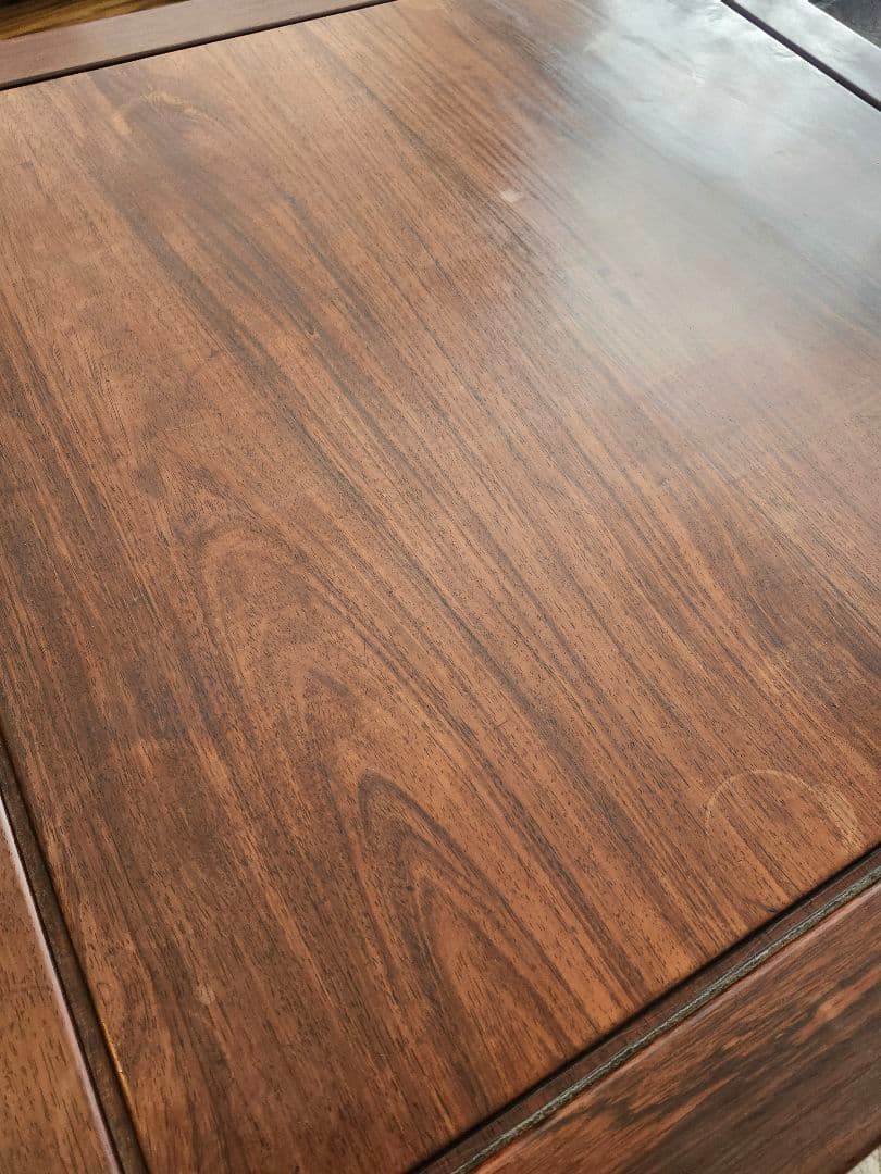 無垢材 和モダン 座卓 78cm角｜重厚 木製 ローテーブル 古民家風